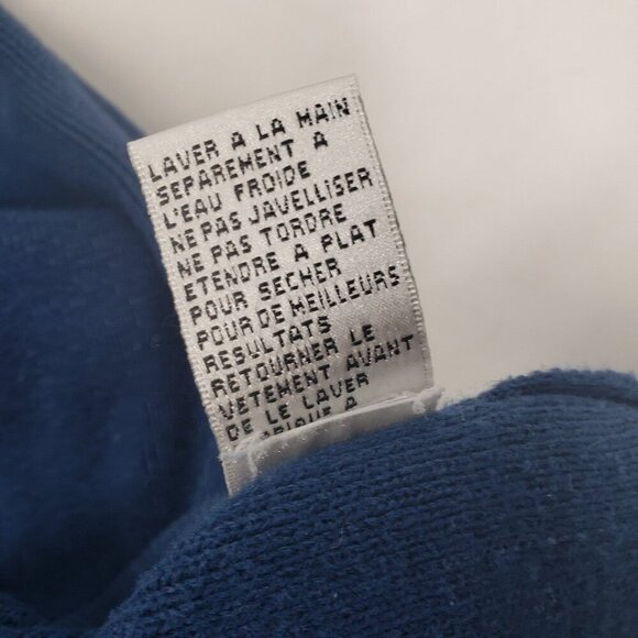 Rino Rossi Knit Sweater Blue Women's Large 100% Cotton Long Sleeve - Picture 9 of 14